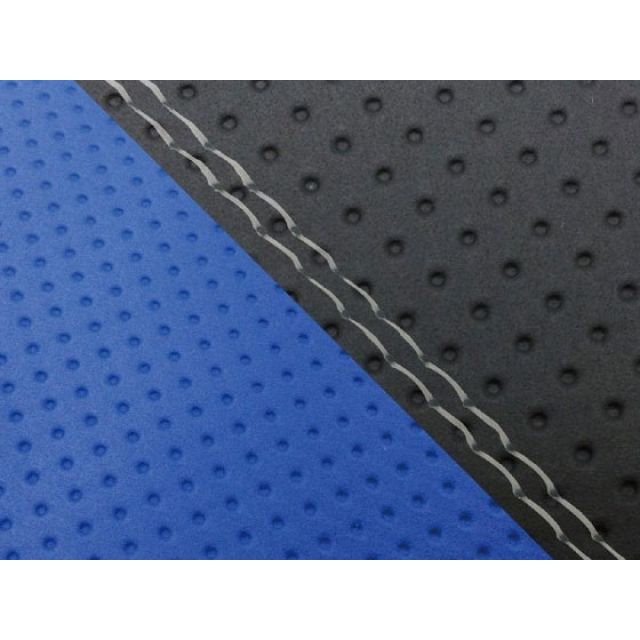 グロンドマン CBR1000RR CBR1000RR（SC57） 国産シートカバー 張替 エンボス黒＆エンボス青 仕様 透明ダブルステッチ 適合 シ…