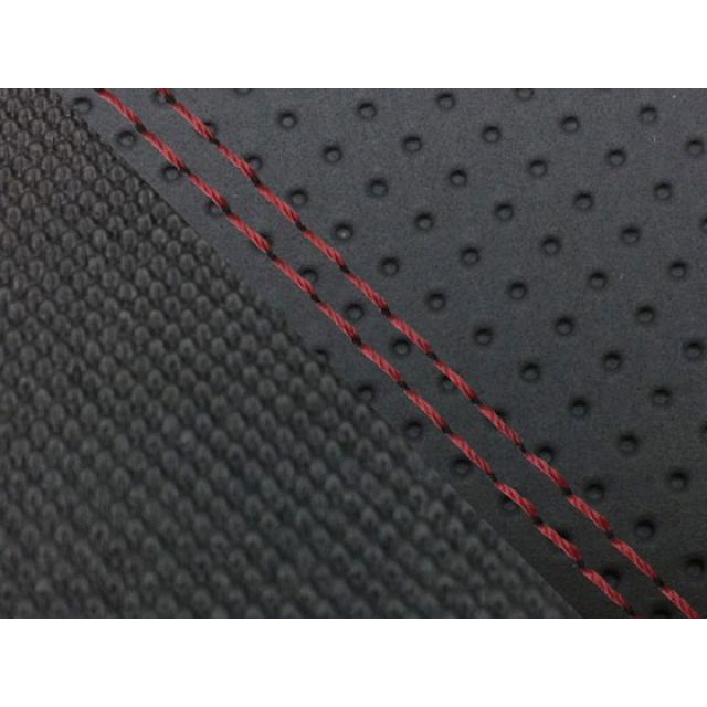 グロンドマン CBR1000RR CBR1000RR（SC57） 国産シートカバー 張替 エンボス黒＆スベラーヌ黒 仕様 赤ダブルステッチ 適合 シ…