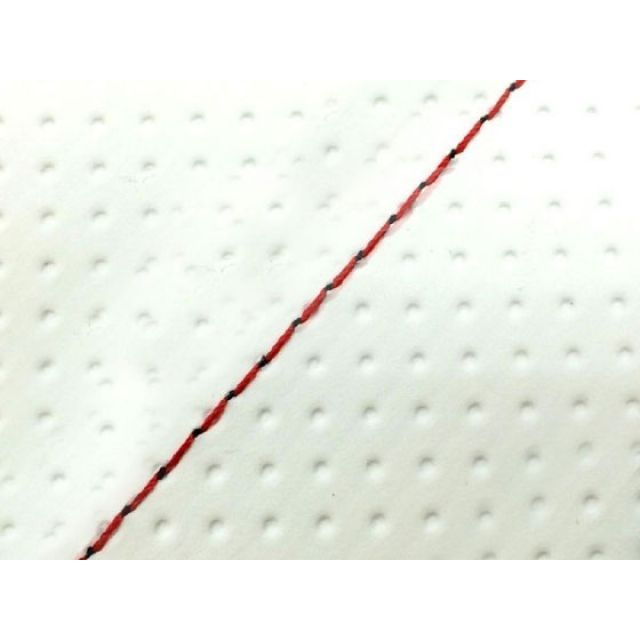 グロンドマン CBR1000RR CBR1000RR（SC57） 国産シートカバー 張替 エンボス白 仕様 赤ステッチ 適合 ダブル（リア側） Gr…