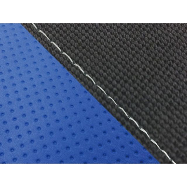 グロンドマン CBR1000RR CBR1000RR（SC57） 国産シートカバー 張替 スベラーヌ黒＆エンボス青 仕様 透明ステッチ 適合 シング…の通販は 6,930円