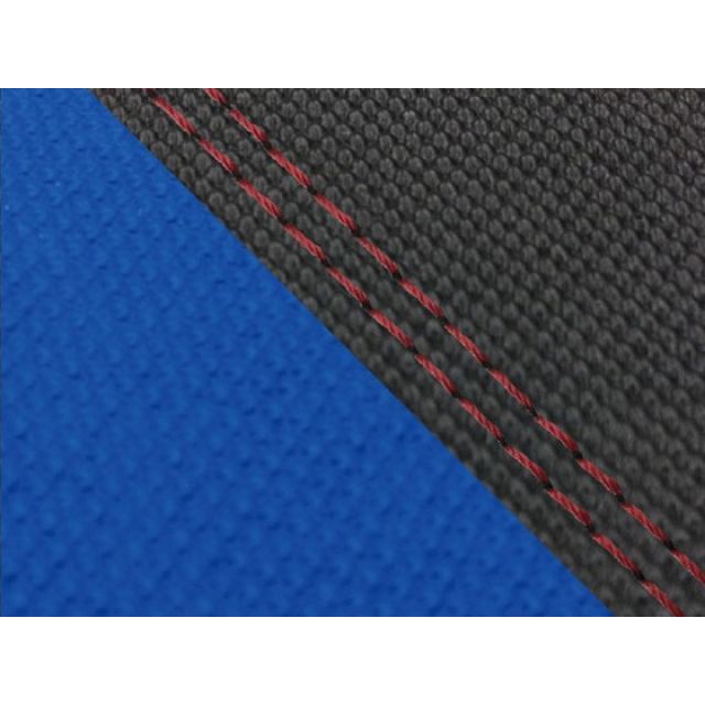 グロンドマン CBR1000RR CBR1000RR（SC57） 国産シートカバー 張替 スベラーヌ黒＆スベラーヌ青 仕様 赤ダブルステッチ 適合 …の通販は 7,253円