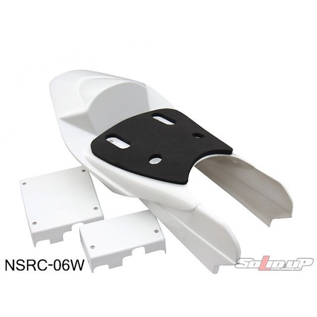 ソリッドアップ NSR50/80 NSR用 08：CBR1000RRレプリカ レースシートカウル カラー 白ゲル SOLID UP