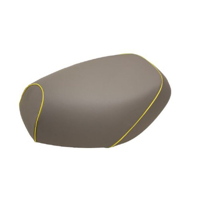 グロンドマン エイプ50 エイプ50 国産シートカバー 張替 グレー 仕様 黄パイピング Grondement