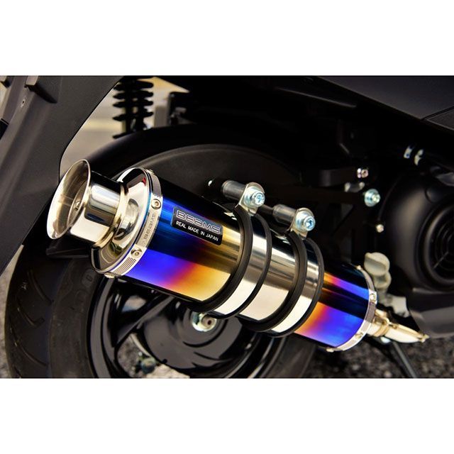 アクシスZ ビームスSS300 SPマフラー　ステンレス　フェンダークリップ仕様 BEAMS G255-07-000 AXISZ アクシスZ 18~クリップ留め 2BJ-SED7J