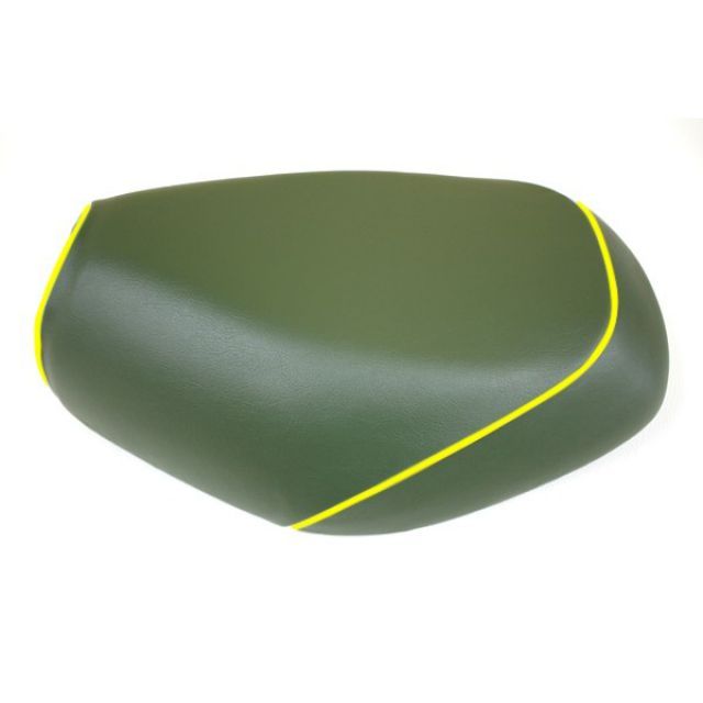 グロンドマン エイプ50 エイプ50 国産シートカバー 張替 ダークグリーン 仕様 黄パイピング Grondement