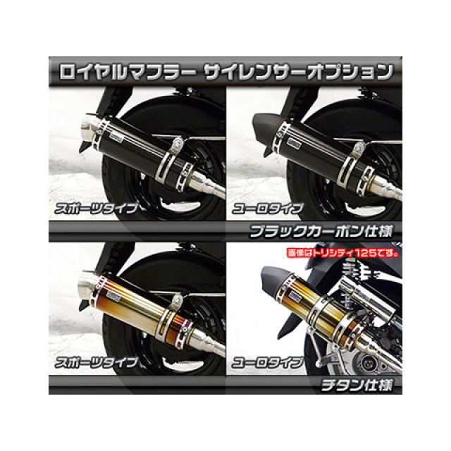 ウイルズウィン アクシスZ アクシスZ用 ロイヤルマフラー ポッパータイプ オプション オプションB＋C WirusWin バイクの通販は