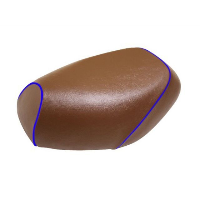 グロンドマン エイプ50 エイプ50 国産シートカバー 張替 茶 仕様 青パイピング Grondement