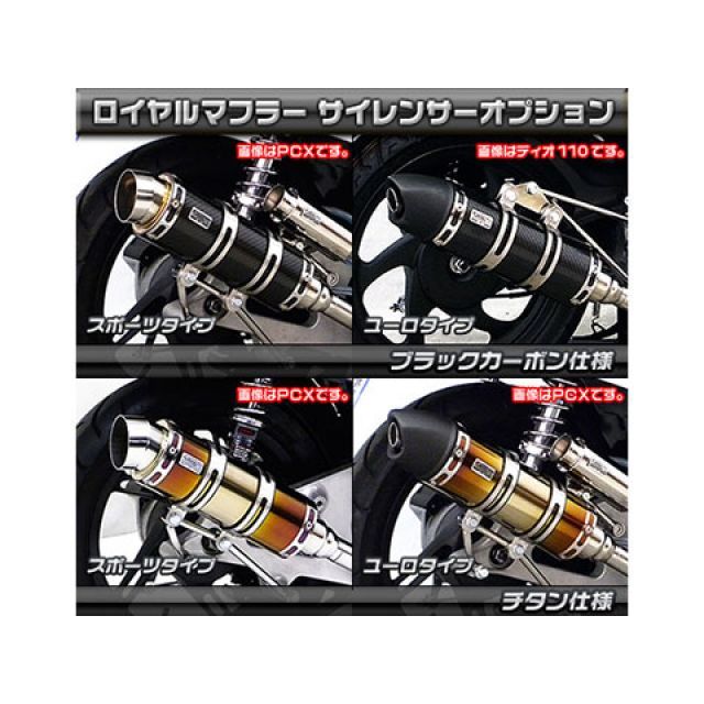 ロイヤルマフラー ユーロタイプ ステンレス ウイルズウィンヤマハ