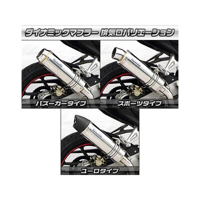 ウイルズウィン CBR250RR CBR250RR用 ダイナミックマフラー ユーロタイプ サイレンサー ステンレス仕様 WirusWin_5