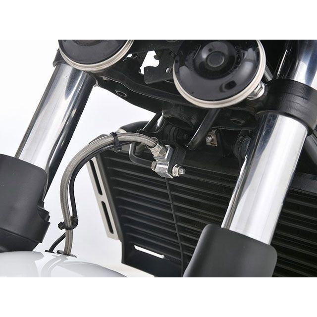 スウェッジラインプロ CB400SF ABS フロントブレーキホースキット バイピース（レッド＆ブルー） ホースカラー ブラック SWAGE-LIN…_2