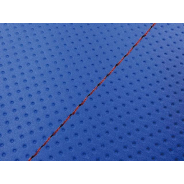 グロンドマン クロスカブ クロスカブ（JA10/CC110） 国産シートカバー フルエンボス青 タイプ 被せ 仕様 赤ステッチ Grondement