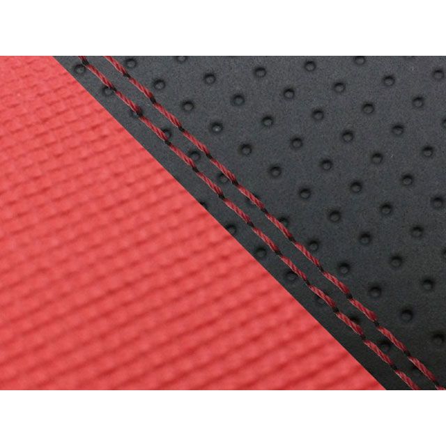 グロンドマン グロム グロム 国産シートカバー エンボス黒＆スベラーヌレッド タイプ 張替 仕様 赤ダブルステッチ Grondement