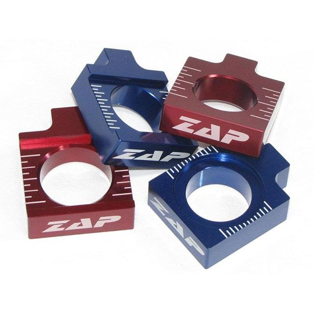 ザップテクニクス RMZ450 ZAP TECHNIXリアアクスルブロック RMZ450 RED ZAPTECHNIX