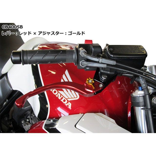 ユーカナヤ GSX-R1000 ツーリングタイプ アルミ削り出しビレットレバー（レバーカラー：チタン） カラー 調整アジャスター：オレンジ U-KA…
