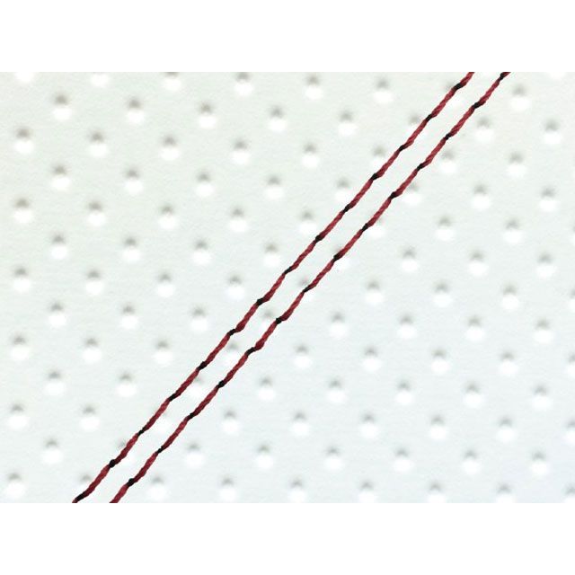 グロンドマン シャリー シャリー 角ライト 12V 国産シートカバー 張替 フルエンボスホワイト 仕様 赤ダブルステッチ Grondement バイクの通販は