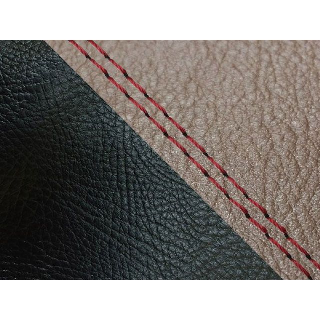 グロンドマン ジョルカブ ジョルノ ジョルノ（AF24）/ジョルカブ（AF53） 国産シートカバー ダークブラウン＆黒 タイプ 張替 仕様 赤ダブル…