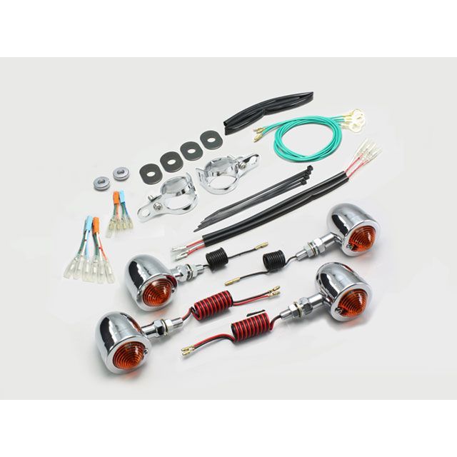 ハリケーン レブル250 レブル500 ブレットウインカーキット（オレンジレンズ） HURRICANE