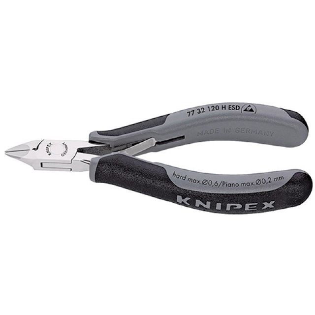 クニペックス 7732-120HESD 超硬刃エレクトロニクスニッパー KNIPEX