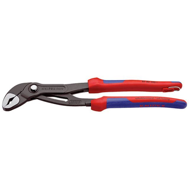 クニペックス 8702-300TBK コブラウォーターポンププライヤー 落下防 KNIPEX バイク 車 自動車 自転車