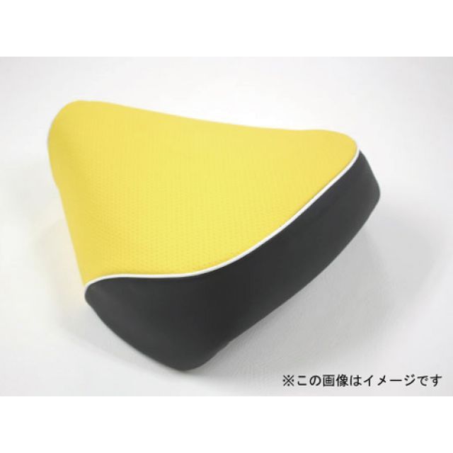 グロンドマン ズーマー ズーマー（AF58） 国産シートカバー エンボスイエロー タイプ 被せ 仕様 白パイピング Grondement バイク