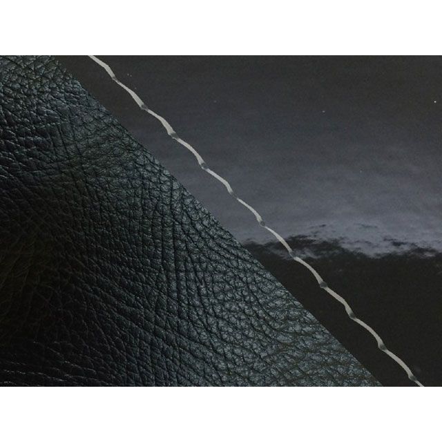グロンドマン ダンク ダンク（AF74） 国産シートカバー 張替 エナメルブラック＆黒 仕様 透明ステッチ Grondement