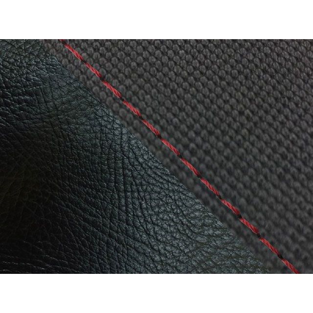 グロンドマン ダンク ダンク（AF74） 国産シートカバー 張替 スベラーヌブラック＆黒 仕様 赤ステッチ Grondement