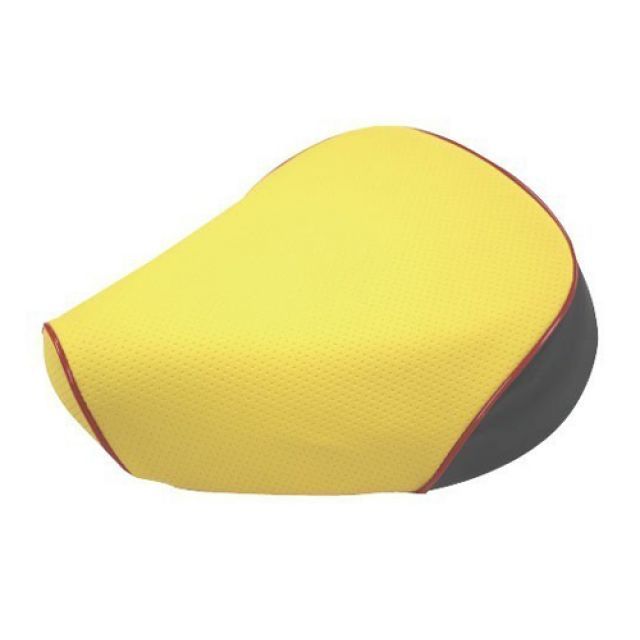 グロンドマン トピック トピック（AF38） 国産シートカバー 張替 エンボスイエロー 仕様 赤パイピング Grondement バイクの通販は 5,460円