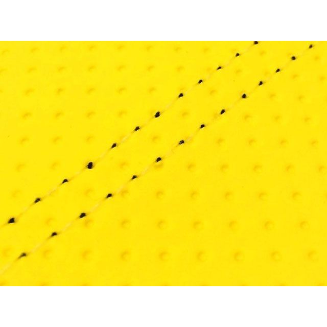 グロンドマン トピック トピック（AF38） 国産シートカバー 張替 エンボスイエロー 仕様 透明ダブルステッチ Grondement