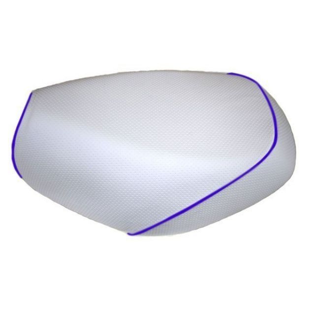 グロンドマン ハンターカブ ハンターカブ（CT110） 国産シートカバー 張替 エンボスホワイト 仕様 青パイピング Grondement バイクの通販は