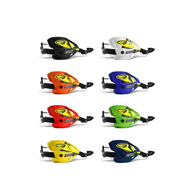 サイクラ 汎用 ウルトラプロベンドハンドガードフルキット（クランプ付）HCM スタンダードバー用 カラー レッド CYCRA_1