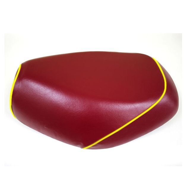 グロンドマン マグナ50 マグナ50（AC13） 国産シートカバー 張替 ワインレッド 仕様 黄パイピング Grondement バイクの通販は