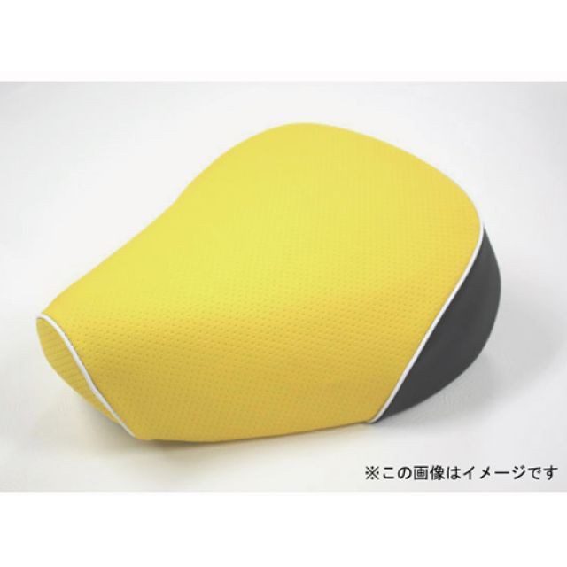 グロンドマン ライブディオ ライブディオ（AF34/35） 国産シートカバー エンボスイエロー タイプ 被せ 仕様 白パイピング Grondemen…