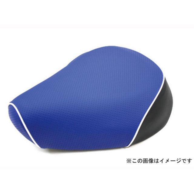 グロンドマン リード100 リード100（JF06） 国産シートカバー エンボスブルー タイプ 被せ 仕様 白パイピング Grondement