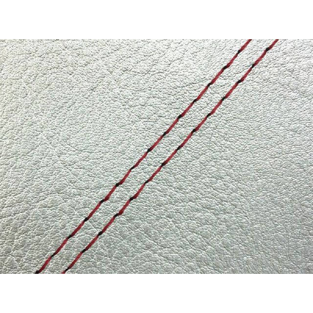 グロンドマン リード90 リード90（HF05） 国産シートカバー シルバー タイプ 張替 仕様 赤ダブルステッチ Grondement