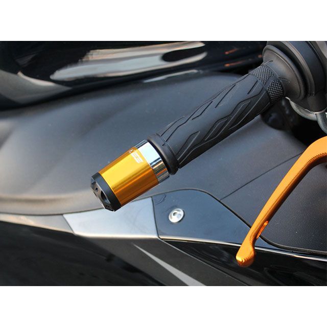 SPEEDRA GSX1300R HAYABUSA隼 ヘビーウェイトハンドルバーエンドスライダー ロングタイプ（オレンジ） SPEEDRA