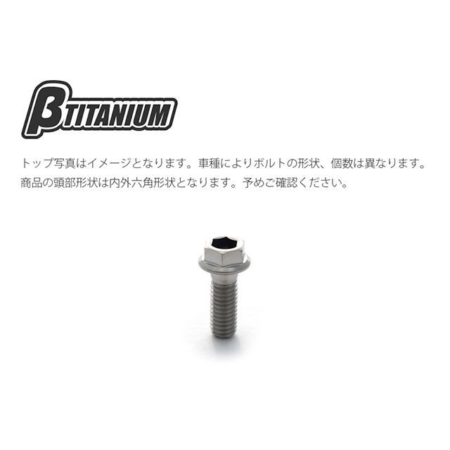 ベータチタニウム CBR1000RR CBR600RR フロントブレーキディスクローターボルトキット 仕様 ウッドブラウン（陽極酸化あり） βTIT…_1