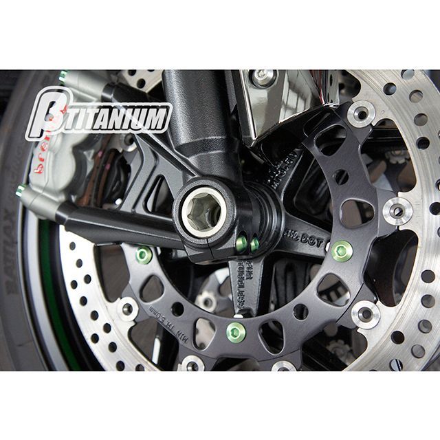 ベータチタニウム フロントブレーキディスクローターボルトキット 仕様 マジョーラブルー（陽極酸化あり） βTITANIUM_4
