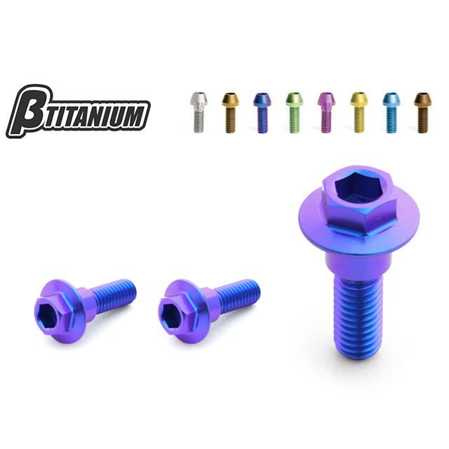 ベータチタニウム YZF-R25 リアブレーキディスクローターボルトキット 仕様 ウッドブラウン（陽極酸化あり） βTITANIUM バイク 9,256円