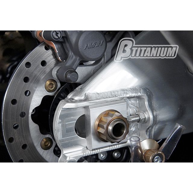 ベータチタニウム リアブレーキディスクローターボルトキット 仕様 ブラウンゴールド（陽極酸化あり） βTITANIUM バイクの通販は