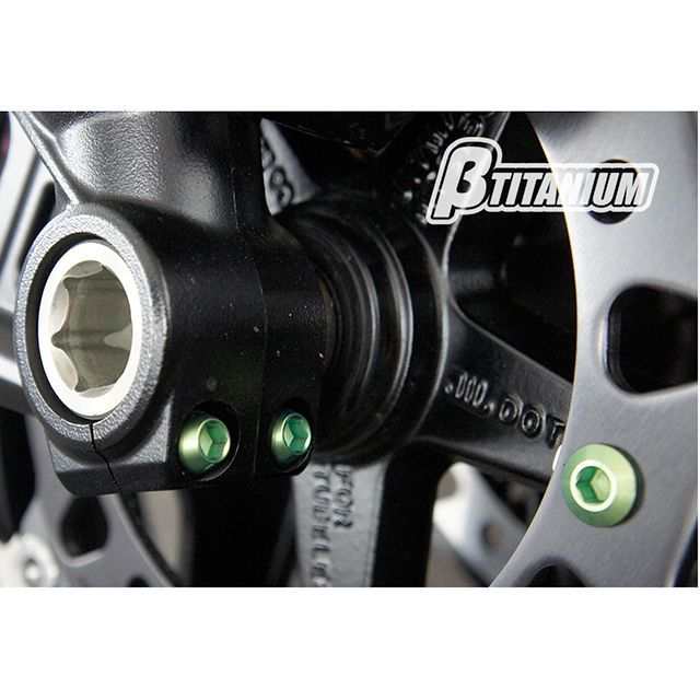 ベータチタニウム ZX-14R フロントフォークピンチボルトキット 仕様 ブラウンゴールド（陽極酸化あり） 頭部形状 テーパーキャップ βTIT  バイクパーツ