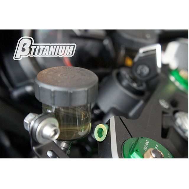 ベータチタニウム Ninja1000 ステアリングステムトップボルトキット 仕様 ブラウンゴールド（陽極酸化あり） 頭部形状 ストレートキャップ β…の通販は