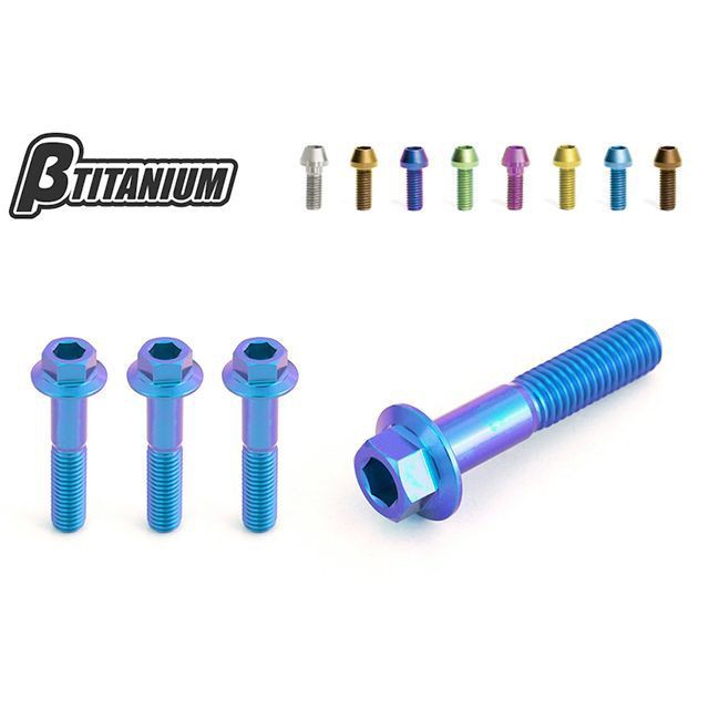 ベータチタニウム ZRX1200DAEG ハンドルクランプボルトキット 仕様 ウッドブラウン（陽極酸化あり） βTITANIUM バイクの通販は