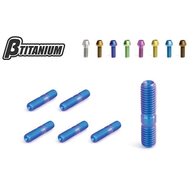 ベータチタニウム エキゾーストスタッドボルトキット 仕様 ブラウンゴールド（陽極酸化あり） βTITANIUM
