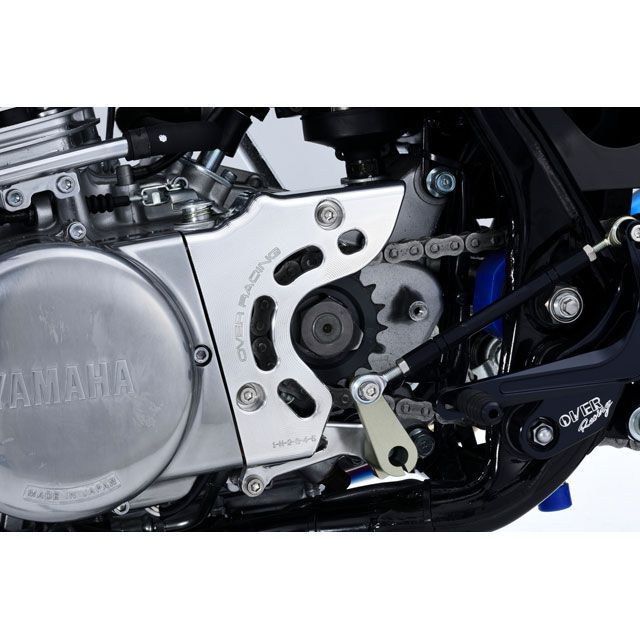 オーバーレーシング SR400/500 SR400（FI） スプロケットカバー チェンジアシスト付（シルバー） OVER RACING