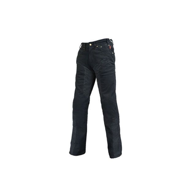 ラフ＆ロード RR7509LF ハーフメッシュストレッチブラックデニムパンツLF（ブラック） サイズ MWショート Rough&Road