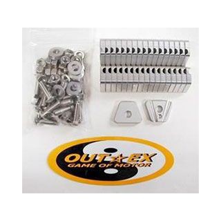 アウテックス 625/660SMC 640LC4 スポークブースター リア用 カラー クリアーアルマイト OUTEX バイク