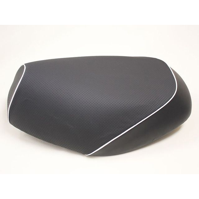 グロンドマン トゥデイ 国産シートカバー エンボス黒 タイプ 張替 仕様 白パイピング 型式 2型インジェクション Grondement バイク 5,013円