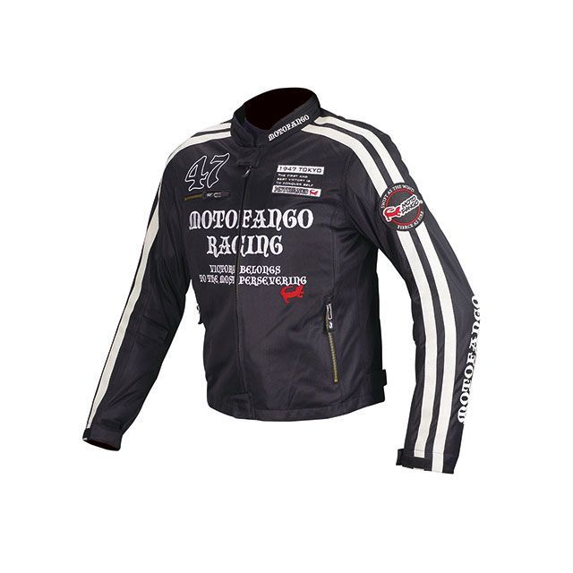 たか たか モトファンゴ MJ-003 ダブルラインメッシュジャケット（ブラック