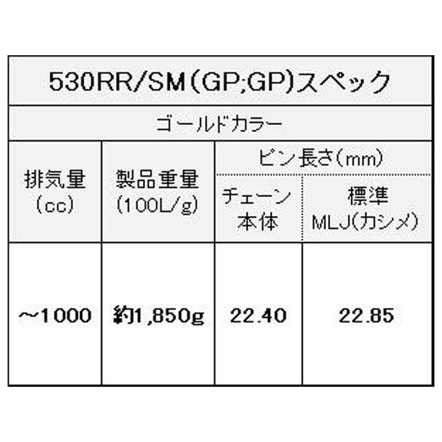 江沼チェーン 汎用 エンデューロ/モタード用 SXリングチェーン（薄型