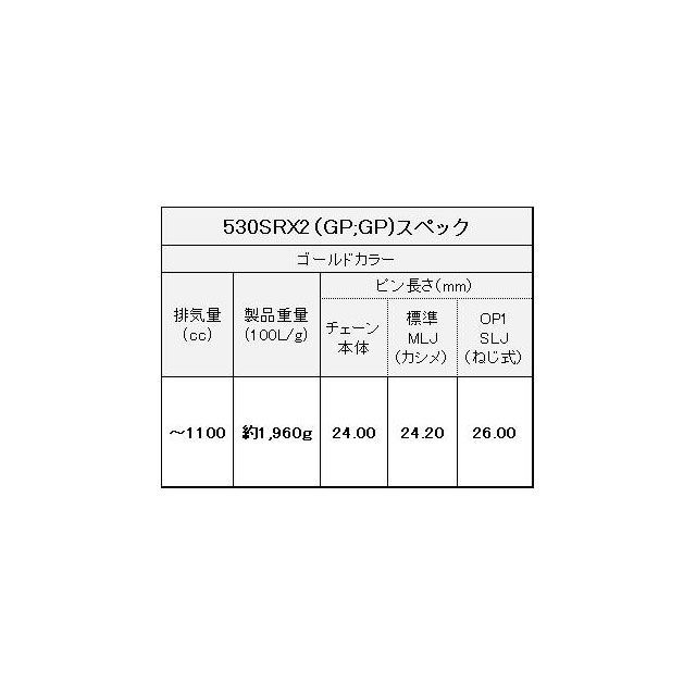 江沼チェーン 汎用 QXリングチェーン 530SR-X2（GP/GP） SLJ リンク数 90L EKチェーン
